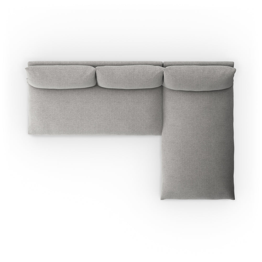 Grant Outdoor 2 Pc Sectional In Faye Ash