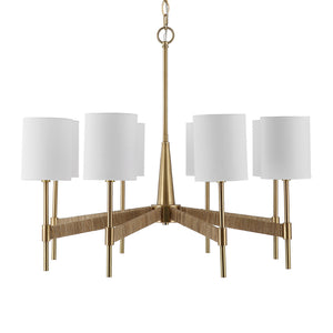Lautoka Rattan 8 Light Chandelier