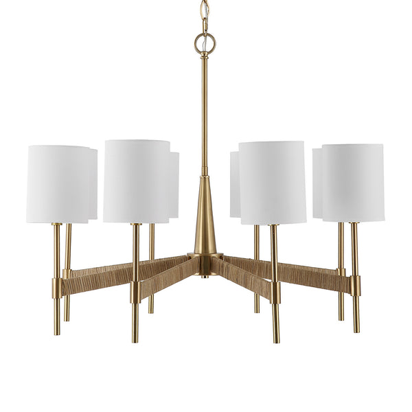 Lautoka Rattan 8 Light Chandelier