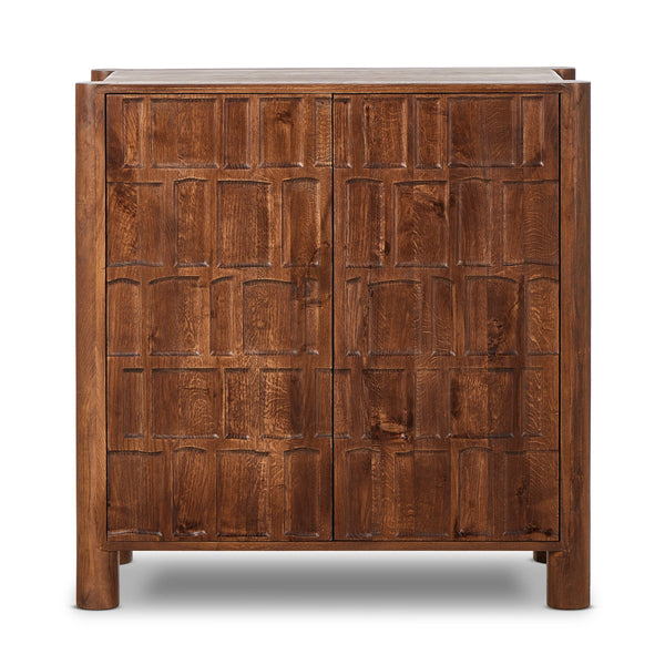 Ezri Bar Cabinet - Cocoa Oak