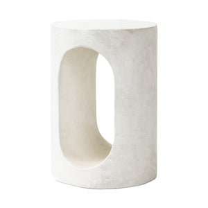 Samson End Table In Textured Lunar Concrete