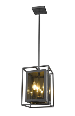 Infinity 3 Light Mini Pendant in Misty Charcoal Finish