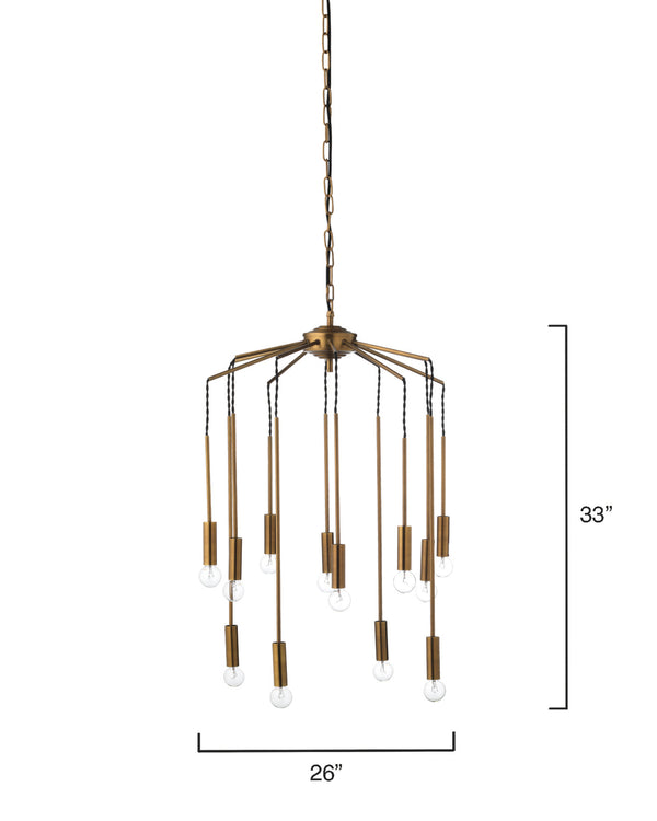 Cascade 12-Light Metal Chandelier