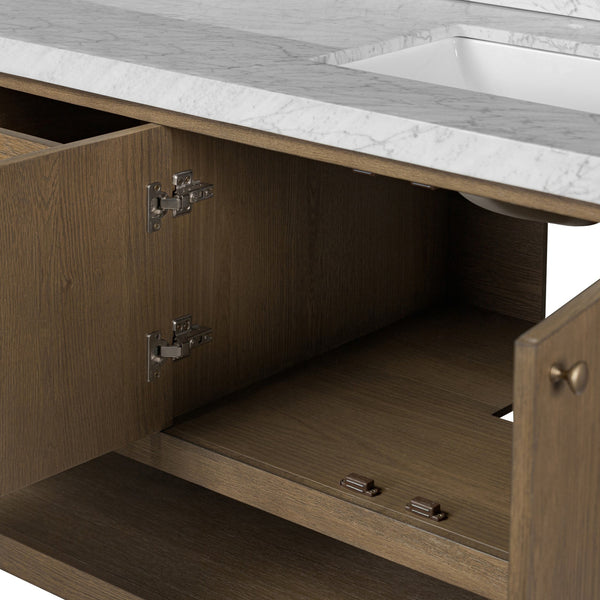 Anthem Double Vanity - Washed Natural Veneer