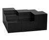 Stein Industrial Steel Coffee Table in Matte Black