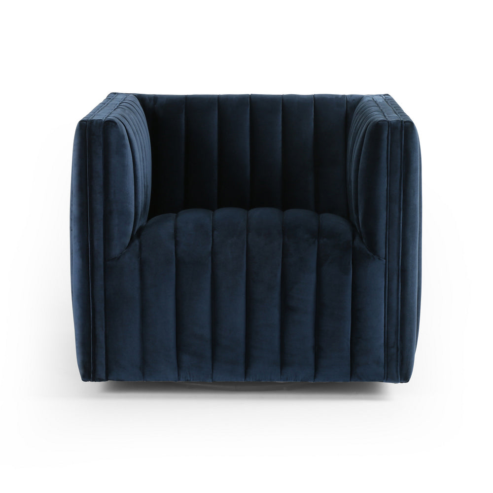 Augustine Swivel Chair-Sapphire Navy
