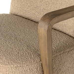 Melrose Desk Chair In Sheepskin Camel