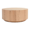 Layne Solid Wood Round Coffee Table with Casters
