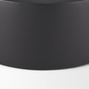 Tosca Medium Matte Black Metal Vase