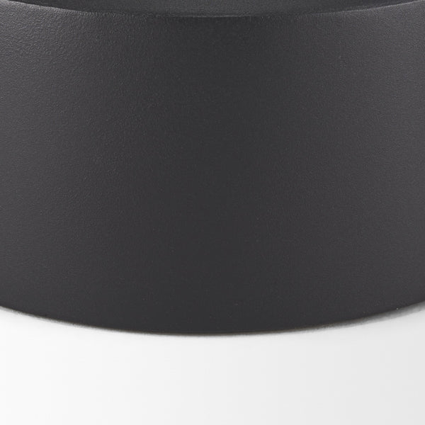 Tosca Medium Matte Black Metal Vase