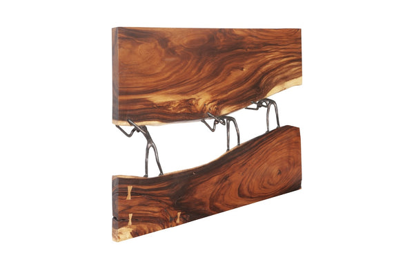 Atlas River Wall Panel, Chamcha Wood/Metal, Natural