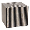Terning Side Table in Black and White Camel Bone