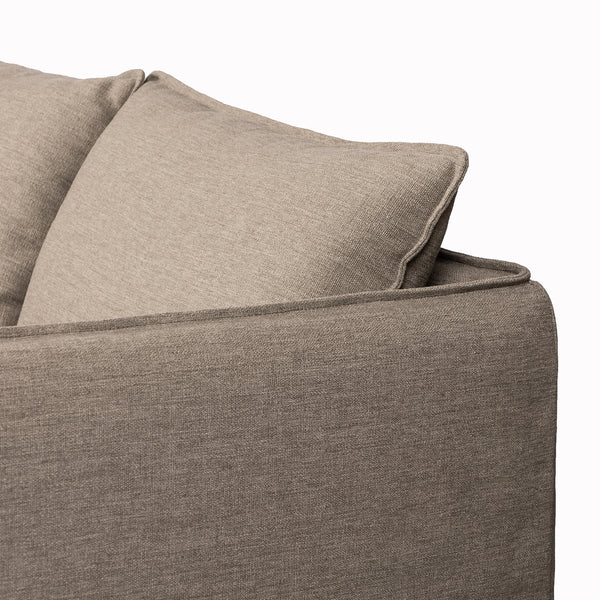 Andre Outdoor Sofa 96" in Alessi Fawn