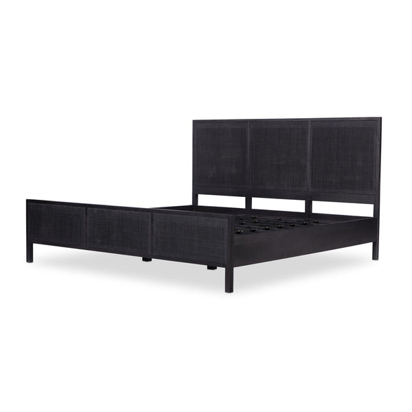 Sydney King Bed - Black Wash