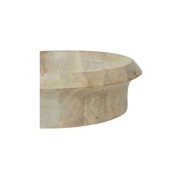 Olen Bowl in White Wash Mango Wood