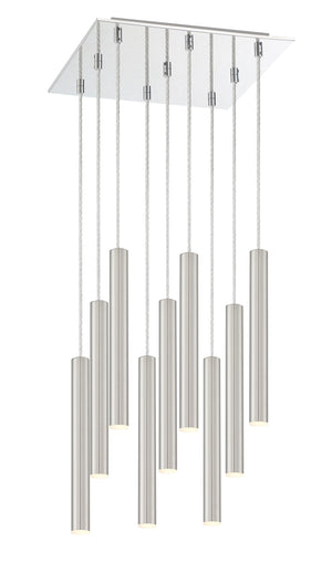 Forest 9 Light Island/Billiard in Chrome Finish