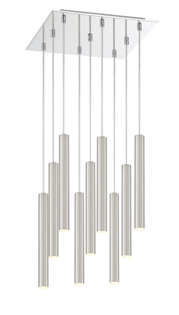 Forest 9 Light Island/Billiard in Chrome Finish