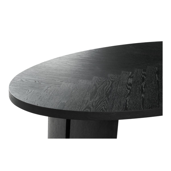 Moe's William Dining Table Black with Herringbone Pattern