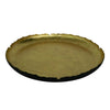 Small Iron Plate Gold Leaf/Black