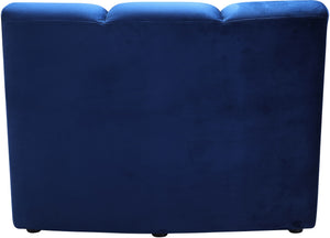 Lynda Modular Chair In Navy Velvet