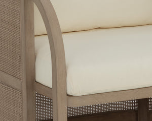 PALERMO LOUNGE CHAIR - DRIFT BROWN - STINSON CREAM