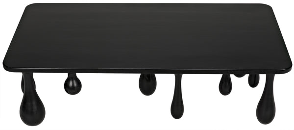 Drop Coffee Table, Hand Rubbed Black