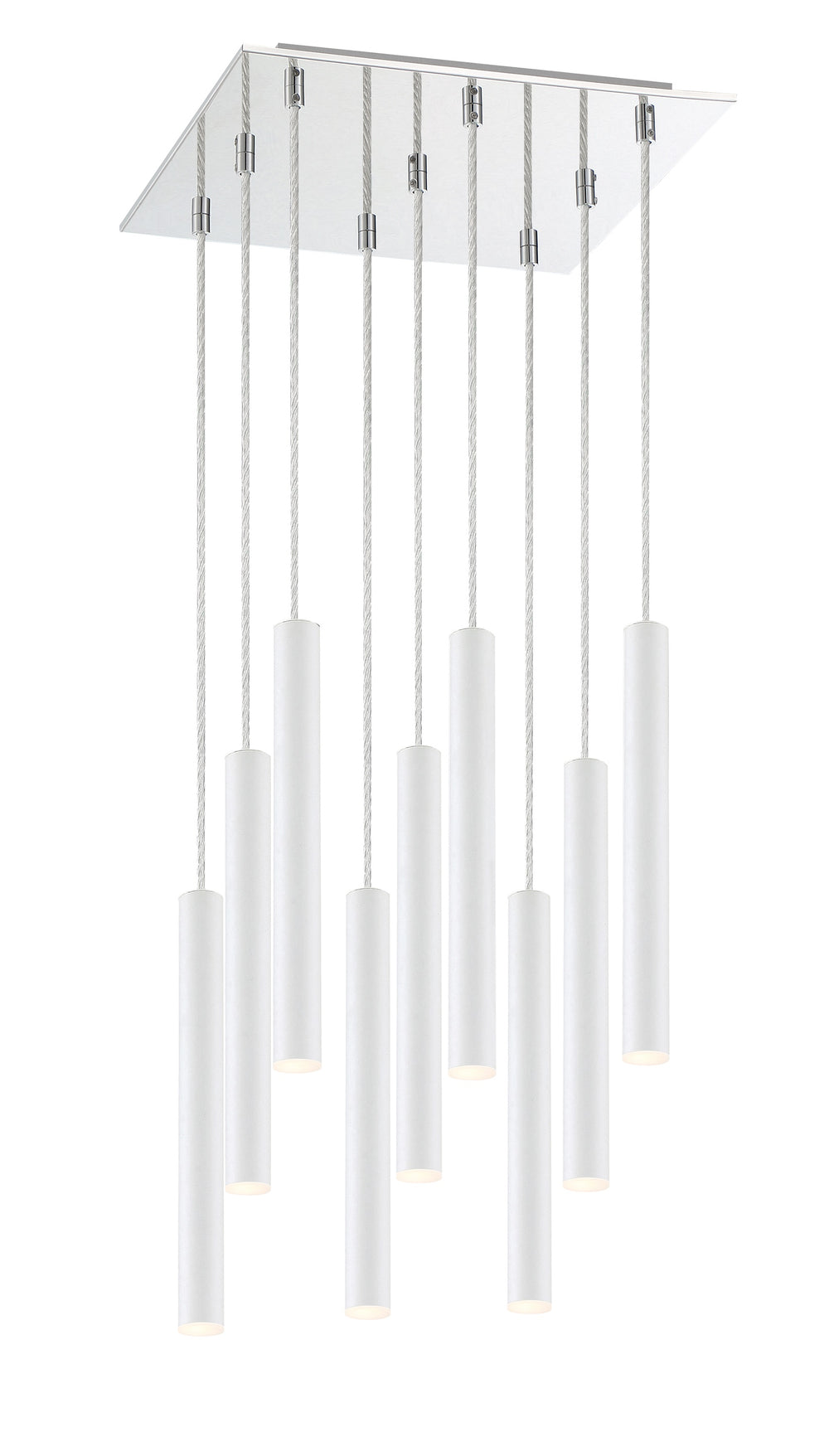 Forest 9 Light Island/Billiard in Chrome Finish