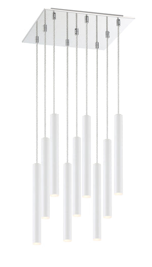 Forest 9 Light Island/Billiard in Chrome Finish