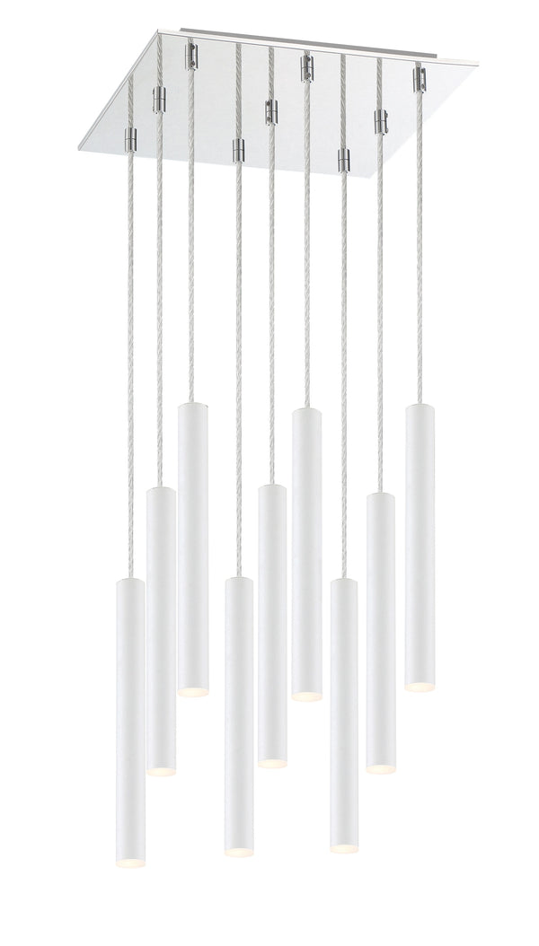 Forest 9 Light Island/Billiard in Chrome Finish