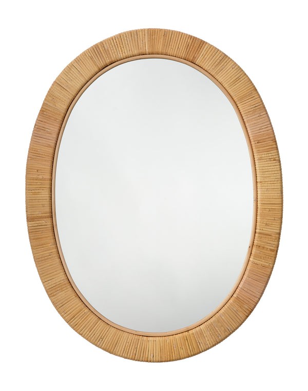  Aloha Rattan Oval Mirror 