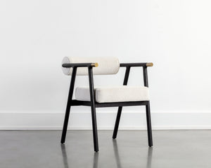 SOVA DINING ARMCHAIR - BLACK - COPENHAGEN WHITE