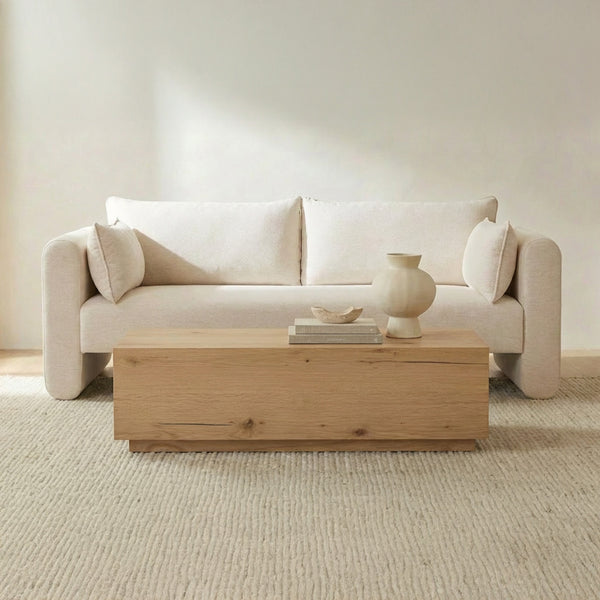 Moore Sofa in Oatmeal Linen Blend