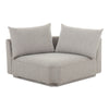 Moe's Rosello Corner Chair in Light Grey