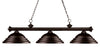 Riviera 3 Light Billiard Light in Bronze Finish