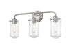 Delaney 3 Light Vanity in Brushed Nickel Finish