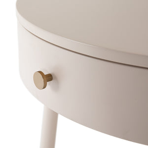 Van Nightstand In Matte Alabaster