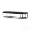 Beaumont Leather Bench-Rider Black