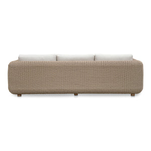 Moe's Soma Natural Outdoor Sofa with Olefin Cushions