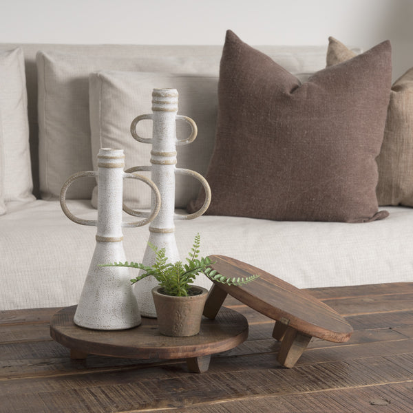 Iza Medium Brown Wooden Riser (Set of 2)