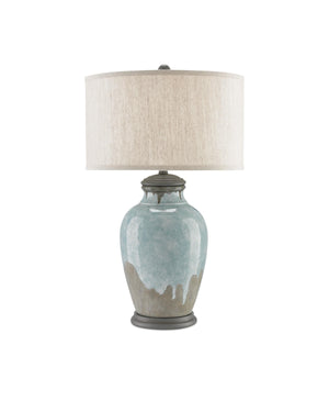 Chatswood Table Lamp In Blue-Green & Gray & Hiroshi Gray