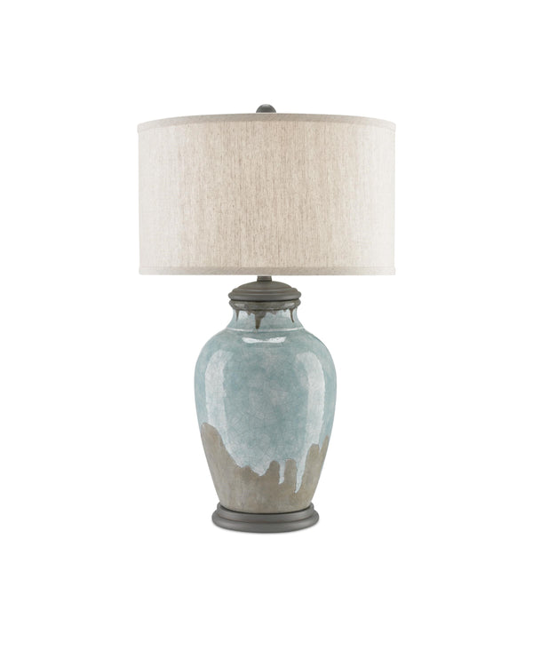Chatswood Table Lamp In Blue-Green & Gray & Hiroshi Gray