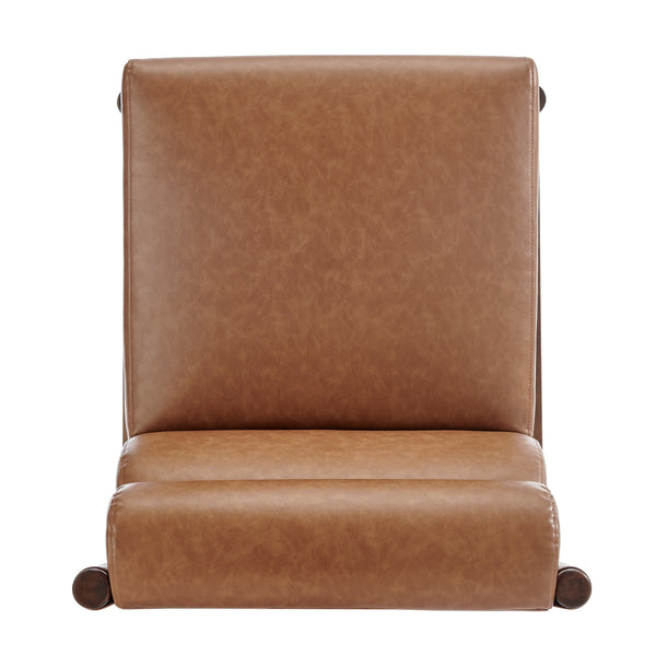 Micah Faux Leather Dining Side Chair, Vintage Cider