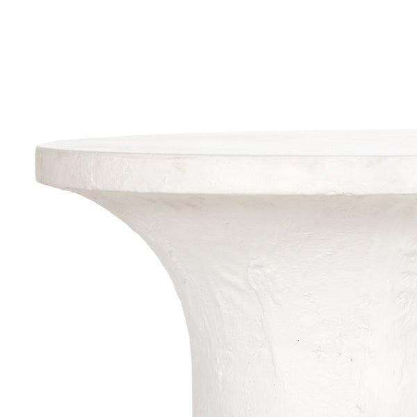 Parra Low End Table In Plaster Molded Concrete