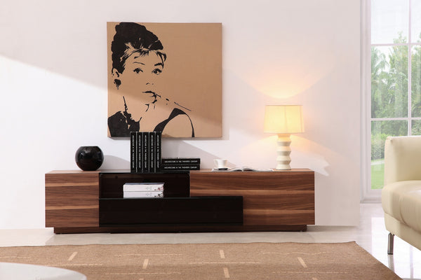 Jacinta Tv Stand - Walnut/Black