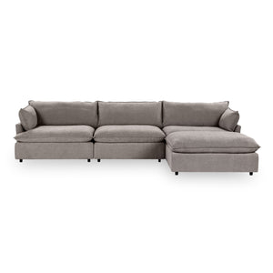 Caplan 4-Piece Modular Sectional in Elite-Charcoal