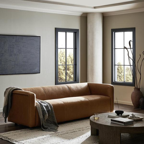 Wellborn Sofa 97" in Palermo Cognac