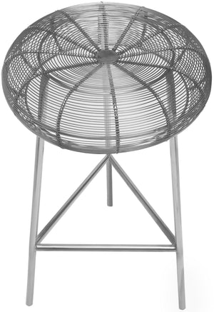 Sylvester Counter Stool In Silver
