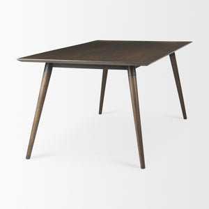 Nicholas II 72x39 Brown Solid Wood Top Metal/Wood Leg Dining Table