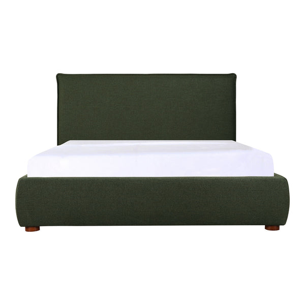 Moe's Luzon King Bed in Deep Forest Green