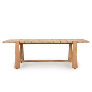 Aston Outdoor Rectangle Dining Table - Natural Teak